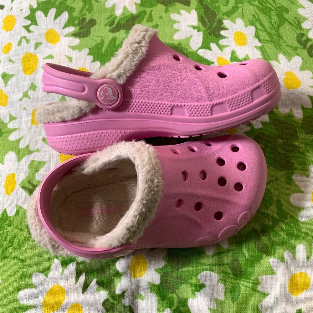 Crocs with the fur